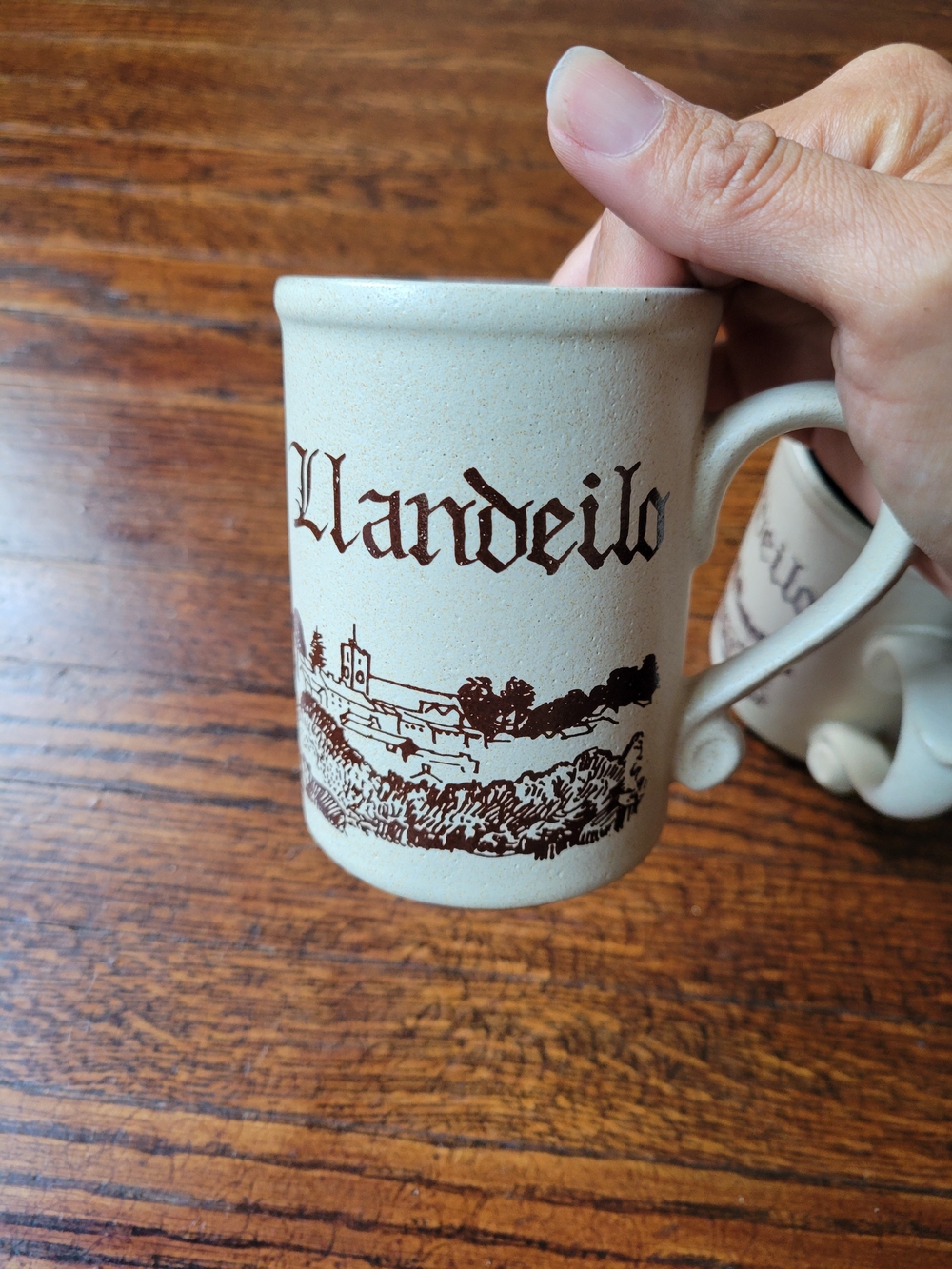 Laugharne Pottery Llandeilo Handmade Stoneware Mug Vintage Set Of 2 Rustic - Picture 9 of 17